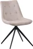 Esszimmerstuhl HLO-CP121 Samt  creme Produktbild-Vorschau 7