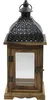 Laterne Lafiora Holz 16 x 16 x 38 cm braun Produktbild-Vorschau 3