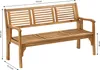 Dehner Klappbank Douglas, 3-Sitzer Gartenbank, 150 x 62 x Produktbild-Vorschau 4