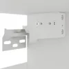 vidaXL Wisząca szklana szafka biała 80x31x60 cm materiał Podgląd zdjęcia produktu 10