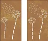 vidaXL Décoration murale de jardin en 2 parties 105x55 cm Voir les images du produit 4