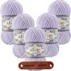 5 x ALIZE Velluto 146 Lilac mit Label Produktbild-Vorschau 1