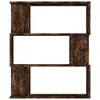 vidaXL Bücherregal/Raumteiler Räuchereiche 80x24x96 cm Produktbild-Vorschau 5