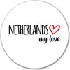 Huuraa Aufkleber Netherlands my love 10cm rund Sticker Produktbild-Vorschau 1