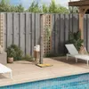 vidaXL Douche de jardin Gris 50x55x224 cm Poly rotin et Voir les images du produit 12