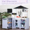 Merax Kinderküche Spielküche aus Holz und Kunststoff, Große Produktbild-Vorschau 8