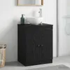 vidaXL Koupelnová skříňka Černá 54 x 41 x 70 cm Náhled obrázku produktu 2