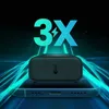 A black charging device is placed on top of a smartphone, with glowing blue and green lines emanating from the device and phone, suggesting fast charging. The text '3X' with a lightning bolt symbol is prominently displayed above the device. Anteprima dell’immagine prodotto