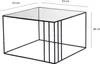 Skye Decor, Outline - Black, Couchtische, Schwarz, Glas, 55 Produktbild-Vorschau 8