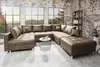 Moderne XXL Wohnlandschaft KENT 305cm taupe Federkern inkl. Produktbild-Vorschau 3
