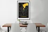 MuchoWow® Gerahmtes Poster Flensburg - Gold - Stadtplan - Produktbild-Vorschau 3