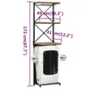 vidaXL Traktor-Weinschrank Weiß 49x31x172 cm Raues Produktbild-Vorschau 7