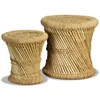 vidaXL Hocker 2 Stk. Bambus und Jute Produktbild-Vorschau 1