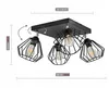 Luxolar Led Deckenleuchte 4 flammig aus Metal Draht-Stil Produktbild-Vorschau 5