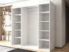 Spiegelschrank 180cm 3-Türiger Weiß Kleiderschrank Mit Produktbild-Vorschau 3