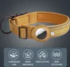 A dog collar with an AirTag holder and feature icons below. Náhled obrázku produktu