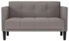 vidaXL Zweisitzer-Sofa Taupe 111 cm Stoff Produktbild-Vorschau 3