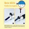 A collage showing a refractometer calibration process. Produktbild-Vorschau
