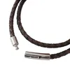 Lederkette Lederband Herren Halskette Schwarz Braun 17-100 Produktbild-Vorschau 2