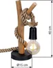 GLOBO 52060146X, Metal, Drewno, IP20, II, E27, 10 W, 230 V Podgląd zdjęcia produktu 5
