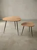 Industrial Style Beistelltische, 2er Set aus Holz und Produktbild-Vorschau 11