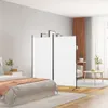 vidaXL 2-dílný paraván bílý 175x180 cm látka - rozdělovač Náhled obrázku produktu 2