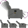 vidaXL Sedia da massaggio in tessuto grigio scuro Anteprima dell’immagine prodotto 5