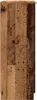 The image shows the side of a wooden cabinet with a distressed, reclaimed wood appearance. Podgląd zdjęcia produktu