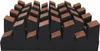 A close-up, angled view of acoustic diffusion panels with a textured, ridged surface. Náhľad obrázku produktu