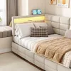 INONEFT Polsterbett Kinderbett 90x200cm mit LED und USB, Produktbild-Vorschau 10