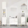 vidaXL Badschrank Weiß 30x30x100 cm Holzwerkstoff Produktbild-Vorschau 1