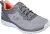 A single Skechers women's athletic shoe in gray and pink. Anteprima dell’immagine prodotto