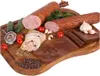 A selection of cured meats, sausages, and accompaniments arranged on a wooden board. Náhľad obrázku produktu