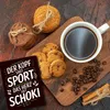 Der Kopf sagt Sport das Herz sagt Schoki Metallschild XL in Produktbild-Vorschau 5