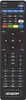 A black remote control with various buttons and labels. Produktbild-Vorschau