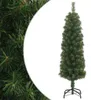 vidaXL Künstlicher Weihnachtsbaum Schlank mit Ständer Grün Produktbild-Vorschau 6