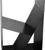 A close-up view of a black metal firewood rack with geometric angles. Anteprima dell’immagine prodotto