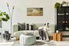 Leinwand Uhr Küche Wohnzimmer Bild Quarz 60x30 Bauernhof Produktbild-Vorschau 4