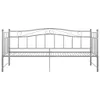 The Living Store Ausziehsofa Bettgestell Grau Metall 90x200 Produktbild-Vorschau 7