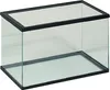An empty glass aquarium with a black frame. Produktbild-Vorschau