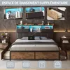 INONEFT Polsterbett 140x200cm mit USB-Ladegerät,Bett mit Produktbild-Vorschau 6