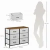 HOMCOM Kommode Sideboard mit 6 klappbaren Stoffschubladen, Produktbild-Vorschau 3
