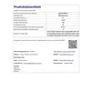 A product data sheet with energy efficiency information and supplier details. Produktbild-Vorschau