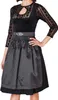 A woman is modeling a black dirndl dress. Produktbild-Vorschau