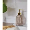 Seifenspender Retro beige gold Glas Pumpkopf Produktbild-Vorschau 3