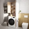 SALA PIANI Armadio per lavatrice alto 210 cm Armadio da Anteprima dell’immagine prodotto 9