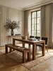 Sitzbank Landhaus-Stil_ Massivholz_ Akazie/Sheesham_ 160/180x45 cm_ 200/250 kg Belastung_ handgefertigt - KADIMA DESIGN_Farbe_ Braun_ Größe_ 180x35x45 cm_#sku_BARWL1.437# Produktbild-Vorschau