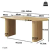 Flieks Ausziehbarer Esstisch 120-160cm, ovaler Holztisch Produktbild-Vorschau 7