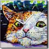 Coloray Uhr auf Leinwand 30x30 cm Wand Uhr Dekoration Produktbild-Vorschau 1