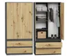 Framire Kleiderschrank - Eiche Artisan - 90 x 51 x 180 cm - Produktbild-Vorschau 4